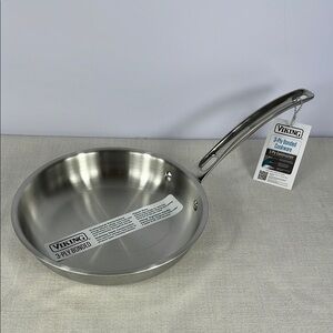 Viking 8 Inch 3-Ply Stainless Steel Omelette Fry Pan NEW